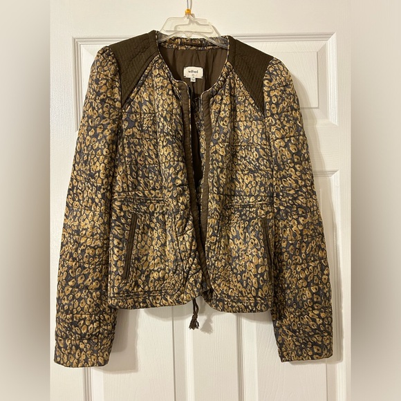 wilfred Quilted Leopard Print Jacket - Sz 6 - Picture 3 of 7